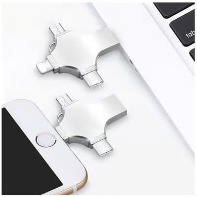 512GB OTG 4 in 1 USB Flash Drive for iPhone,External Storage Thumb Drive Photo Stick USB 3.0 Memory Stick Jump Drive PhotoStick for iPad, Android,PC (512.0, GB)