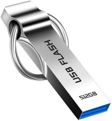 USB Flash Drive 512GB Large Capacity USB Stick 3.0 High Speed Flash Drive Waterproof Memory Stick Portable Thumb Drive for Tablet/PC/Laptop (512.0, GB)