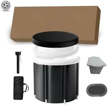 BIG DIPPER ICE BATH (XXL) Portable Tub for Cold Water Therapy Recovery/Training - Premium Ice Bathtub with Lid for Athletes Cold Plunge (Black)