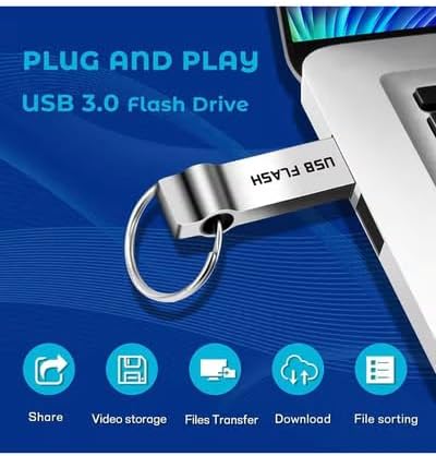 USB Flash Drive 1 TB Large Capacity USB Stick 3.0 High Speed Flash Drive Waterproof Memory Stick Portable Thumb Drive for Tablet/PC/Laptop (1.0, TB)