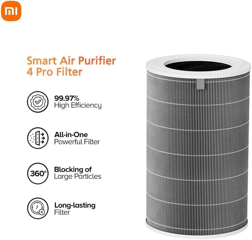 Air Purifier For Xiaomi Mi Replacement Filter for 3H&3C Compatible with Xiaomi mi Activated Carbon 360 Integrated Triple-Layer High-Efficiency H13 Grade (1)
