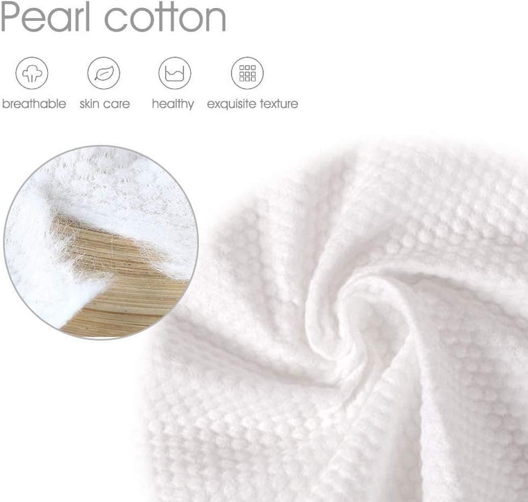 M.A&F's 100PCS Large Disposable Face Towel, Facial Eye Nail Make up Removing Cotton Tissue, Multipurpose Cotton Towel Tissue for Skin Care, Reusable Cotton Pads, Wet & Dry Use
