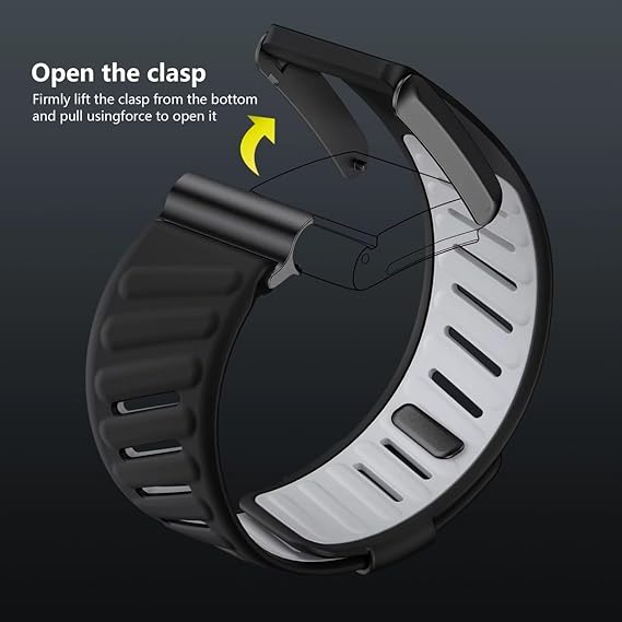 Sport Comfort Durable Silicone Wristband Compatible with WHOOP 4.0 Band, Durable, Comfortable, Breathable and Adjustable Strap for Men & Women, with U Shaped Connector
