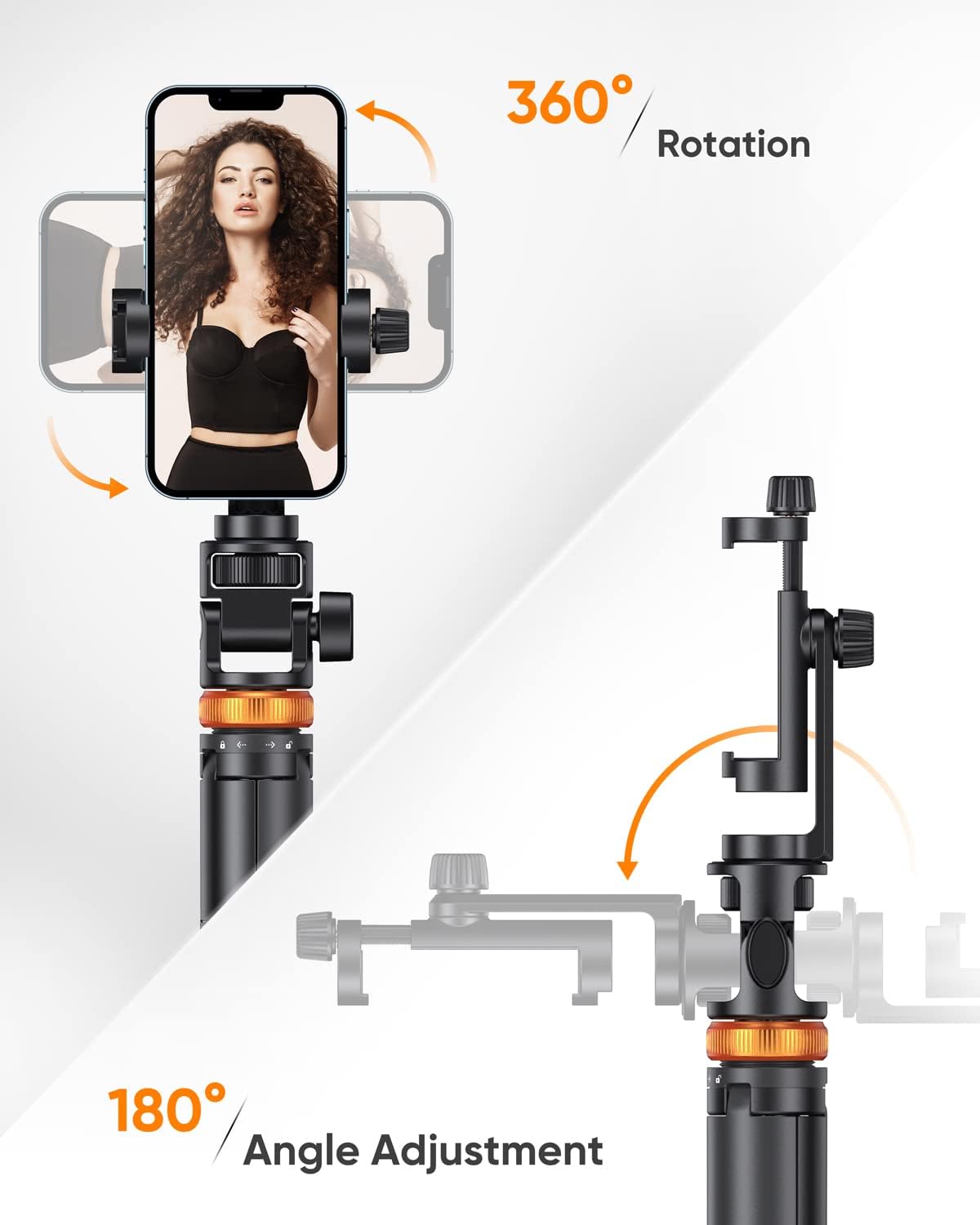 M.A&F's 62 inch" Phone Tripod, Tripod for iPhone & Selfie Stick Tripod with Remote, Extendable Phone Tripod Stand & Travel Tripod, Solidest Cell Phone Tripod Compatible with iPhone/Android