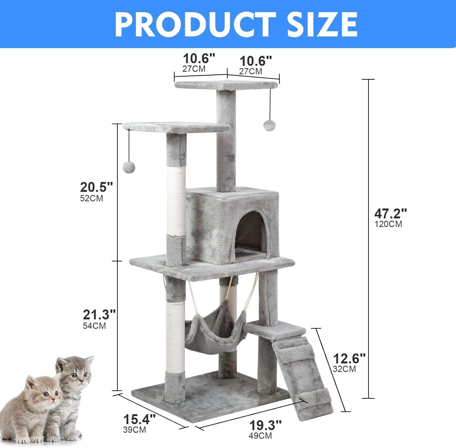 Assembly accessories｜120×49×39cm,Gray (120cm)