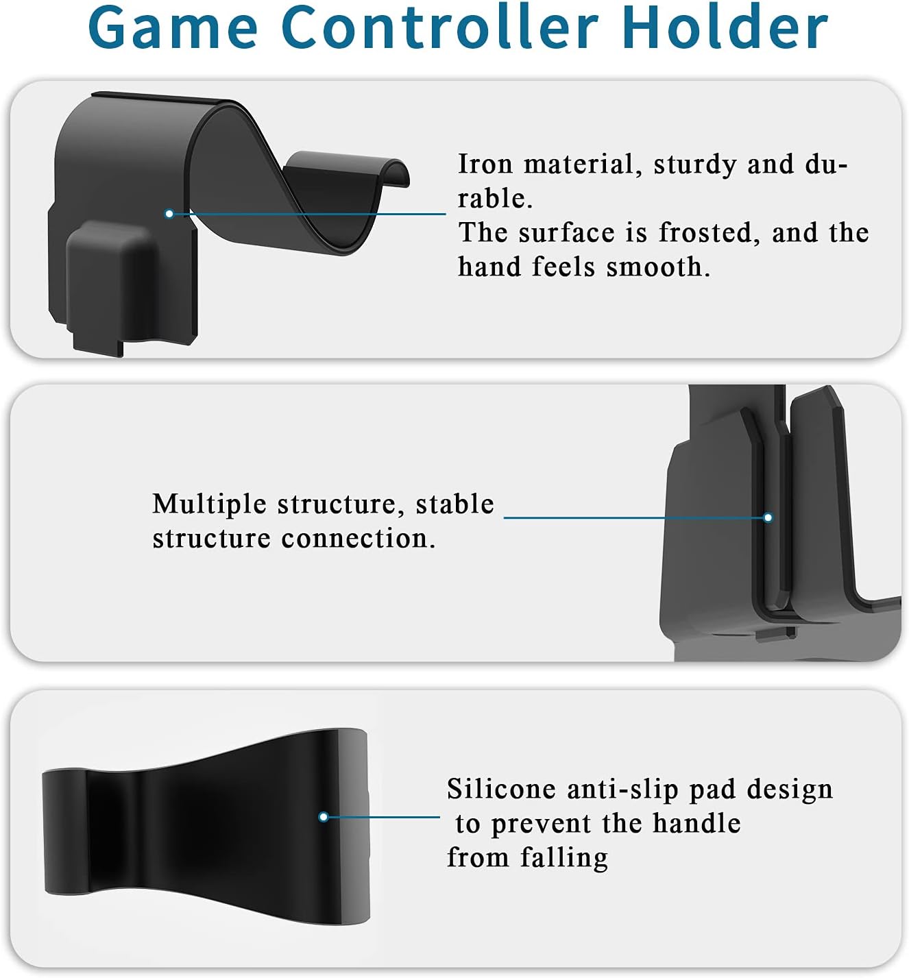 M.A&F's Hidden Wall Mount for PS5 - Accessories Playstation 5 Digital/Disc Edition Console Floating Shelf Behind TV, with 2 Detachable Controllers Holder Metal Rack, Solid Iron Stand Kit, Easy Install