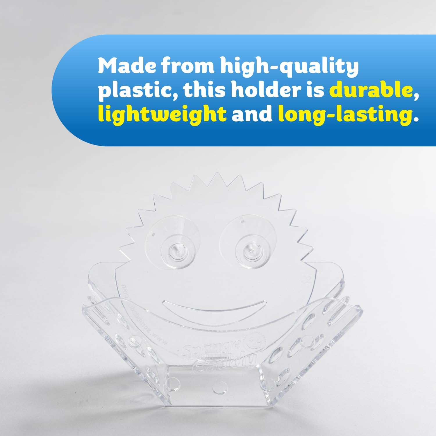 Scrub Daddy Sponge Caddy Holder With Suction Cups And Smart Storage