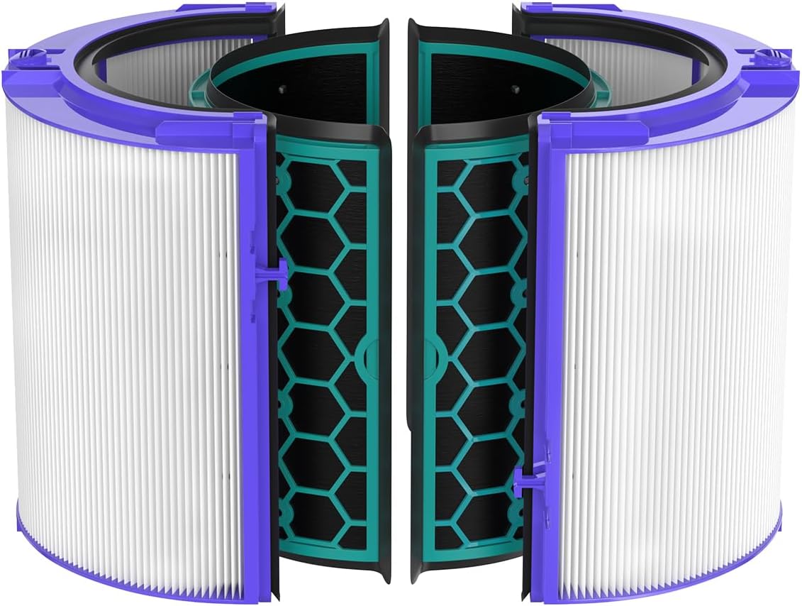 M.A&F's True HEPA Filter Replacement for Dyson TP04/HP04/DP04 Air Purifier, 360 Combi Glass Carbon Filter