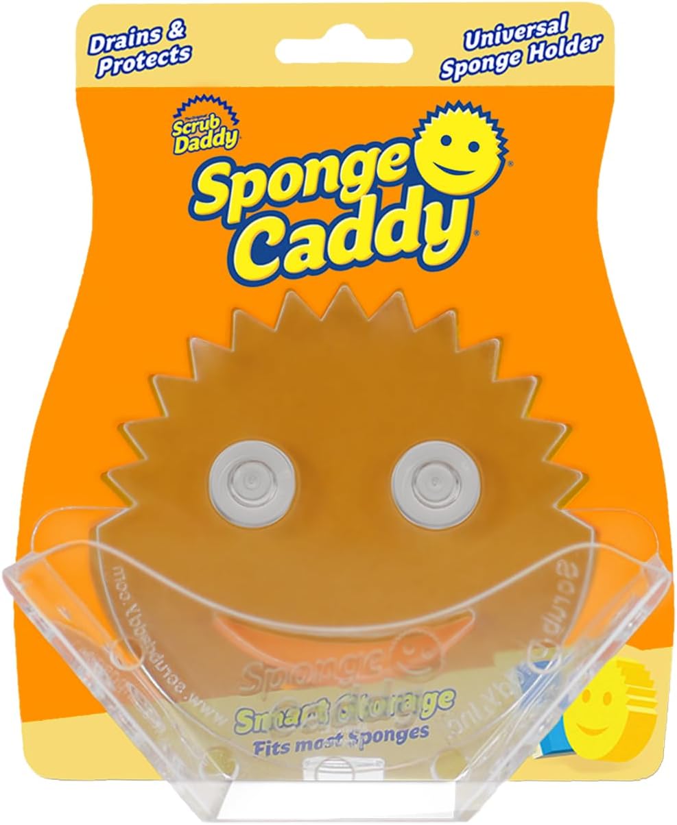 Scrub Daddy Sponge Caddy Holder With Suction Cups And Smart Storage