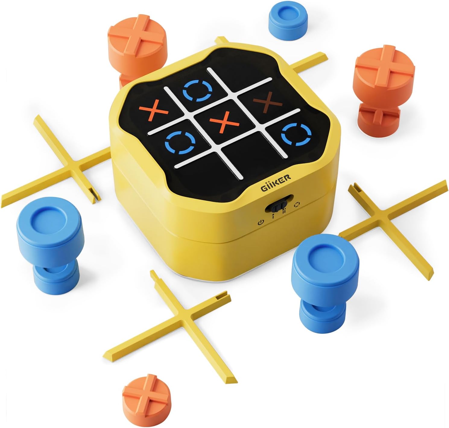 Tic Tac Toe Bolt Game, 3-in-1 Portable Travel Handheld Puzzle Game Console for Memory Growth, Fidget Toys Board Games for Kids and Adults, Birthday Gifts Family Game Night for All Ages