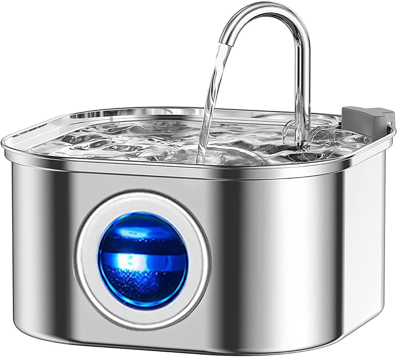 M.A&F's Cat Water Fountain,Stainless Steel Pet Fountain with Quiet Pump,3.2L/108oz Large Capacity Pet Water Dispenser Suitable for Indoor Use (A)