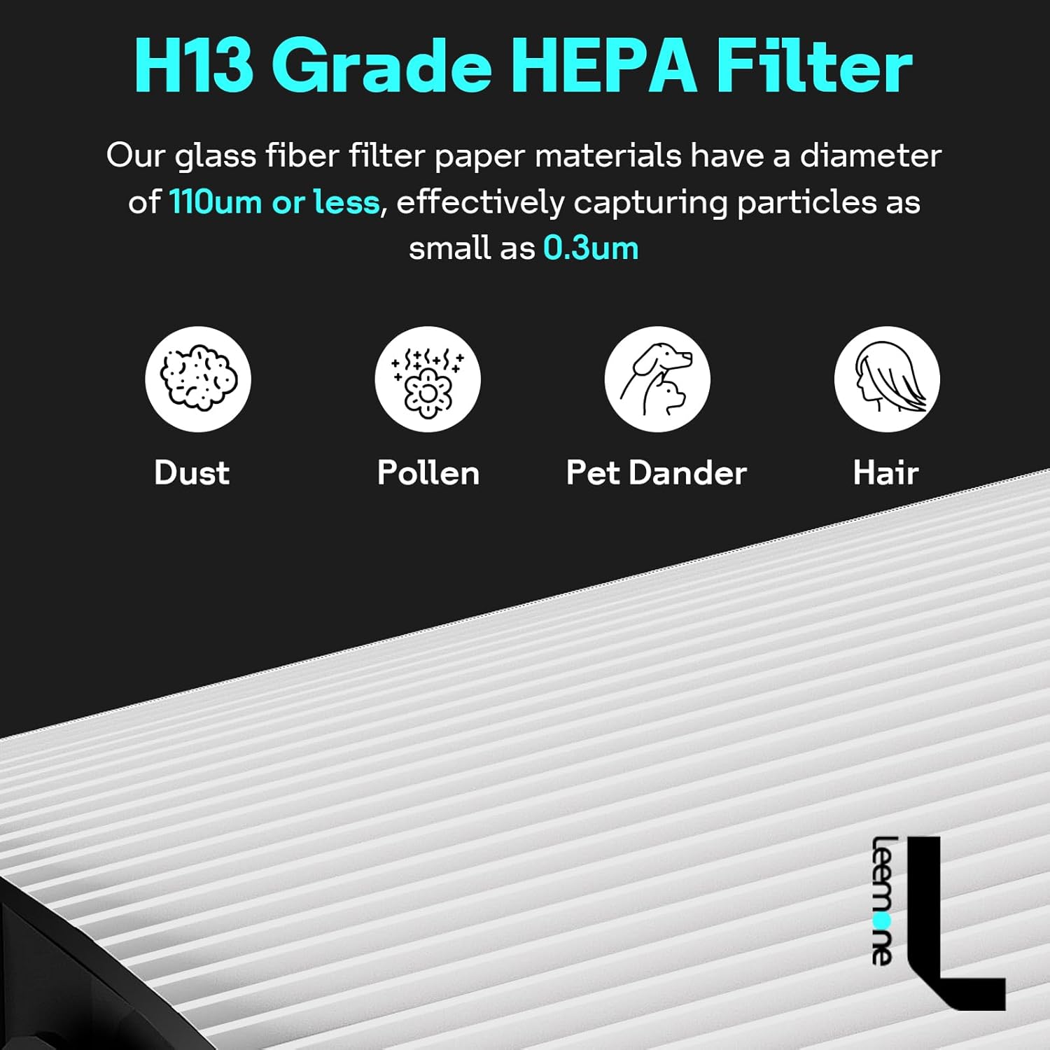 M.A&F's True HEPA+Carbon Filter 2-Pack Replacement for Dyson PH01 PH02 PH03 HP06 TP06 HP07 TP07 HP09 TP09 HP10 TP10 360° Combi Glass Purifying Fans, Compatible with Dyson Pure Cool Hot Air Puri-fier
