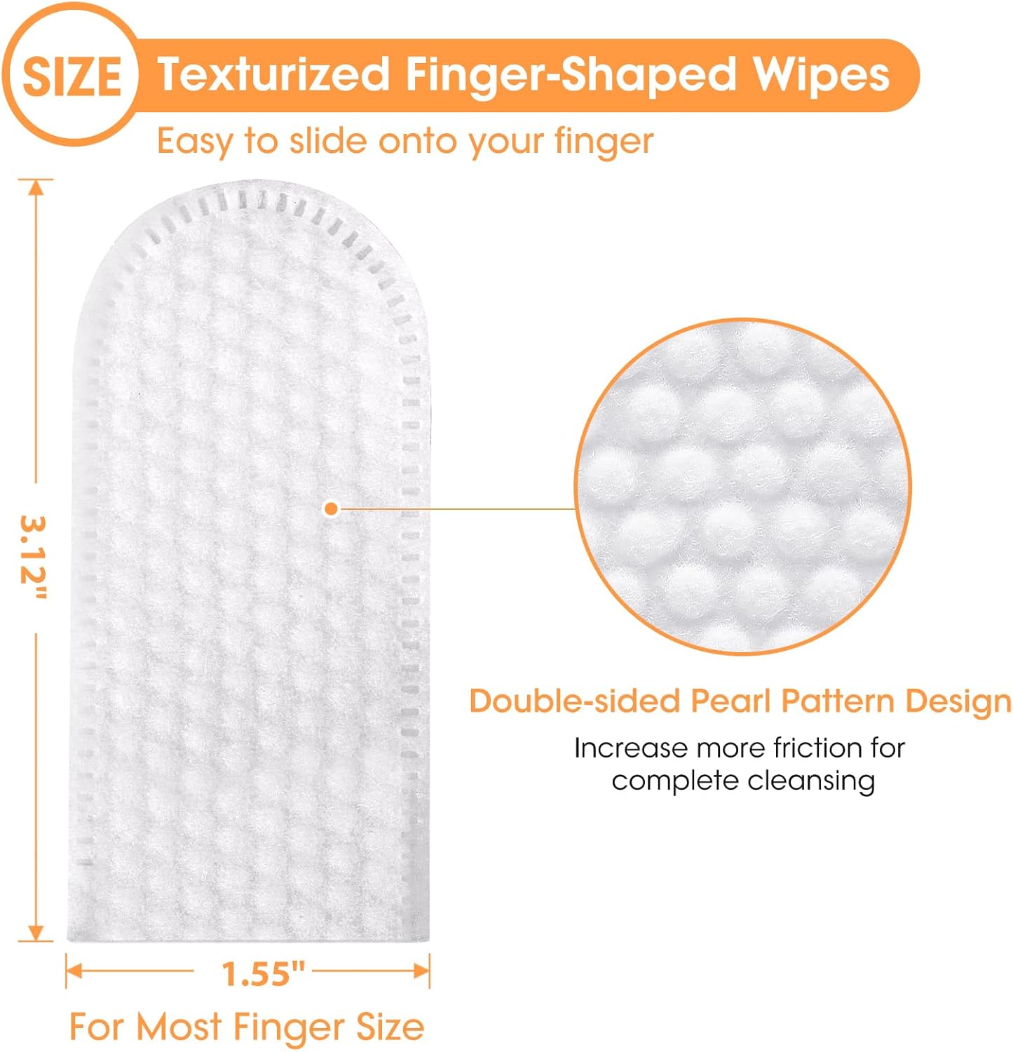 Dog&Cat Dental Wipes, Dog Teeth Cleaning Wipes, Reduce Plaque & Tartar, Freshen Breath, Pre-Soaked Pet Dental Care Finger Wipes for Dogs & Cats, Portable Disposable Dog Tooth Wipe Pad, 50 Count