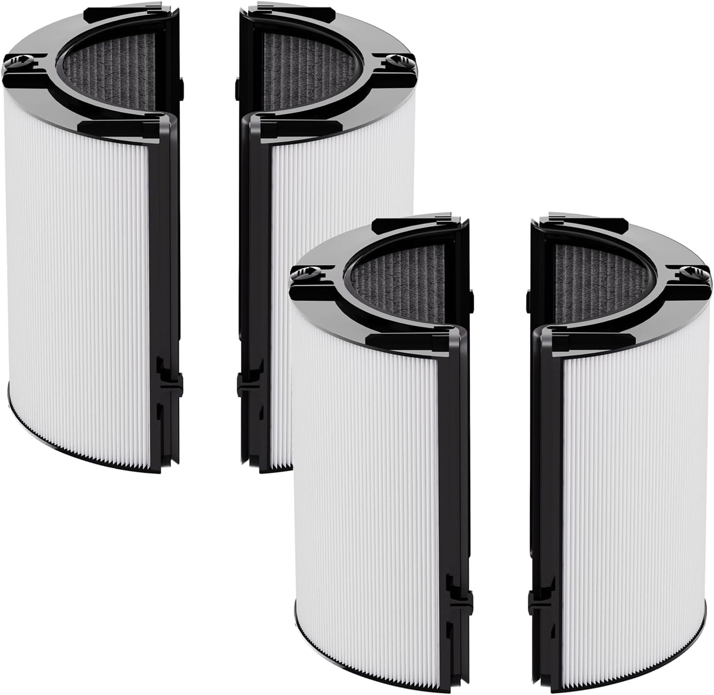 M.A&F's True HEPA+Carbon Filter 2-Pack Replacement for Dyson PH01 PH02 PH03 HP06 TP06 HP07 TP07 HP09 TP09 HP10 TP10 360° Combi Glass Purifying Fans, Compatible with Dyson Pure Cool Hot Air Puri-fier
