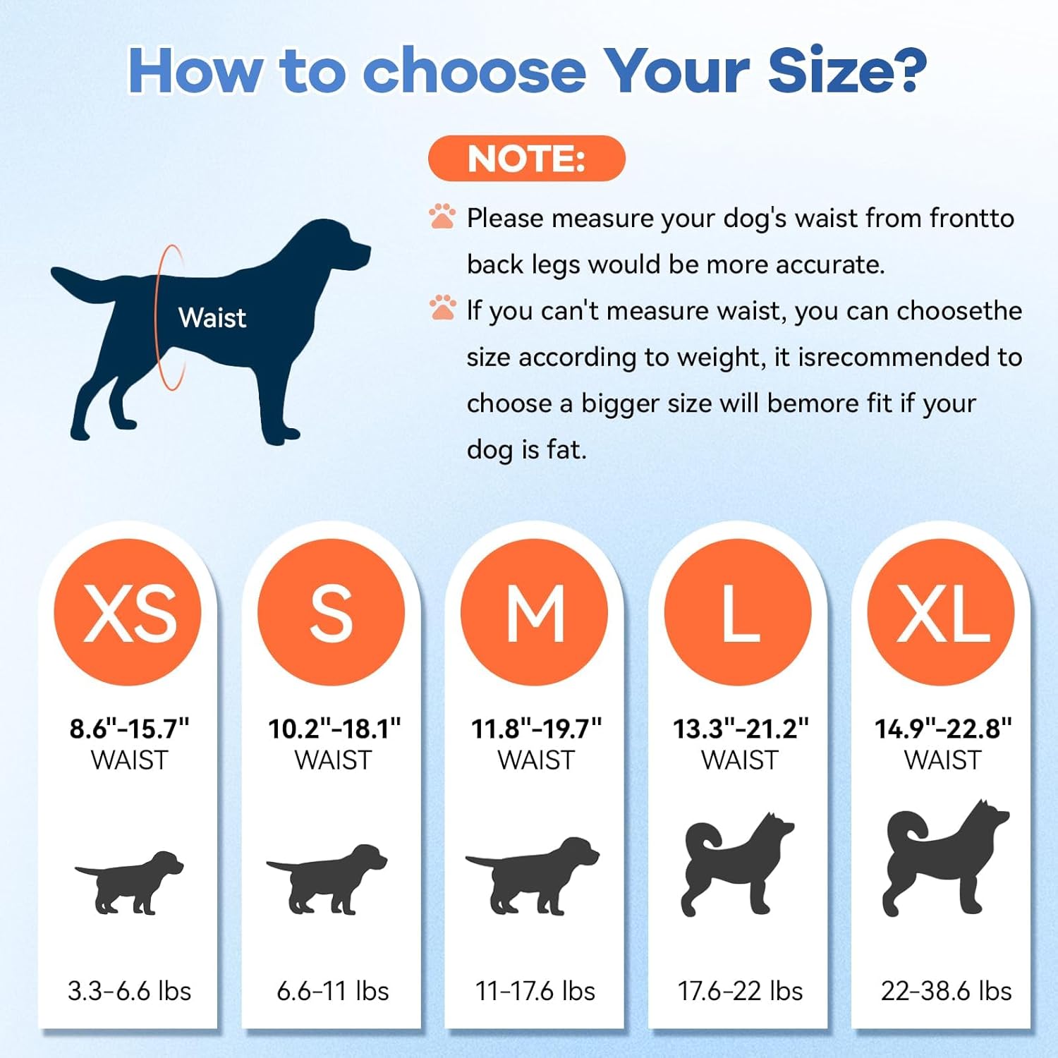 Disposable Dog Diapers Absorbent Soft Puppy Doggie Diapers for Female Dogs with Stretchy Waist Puppy Diaper in Heat Period Excitable Urination (M 10PCS)