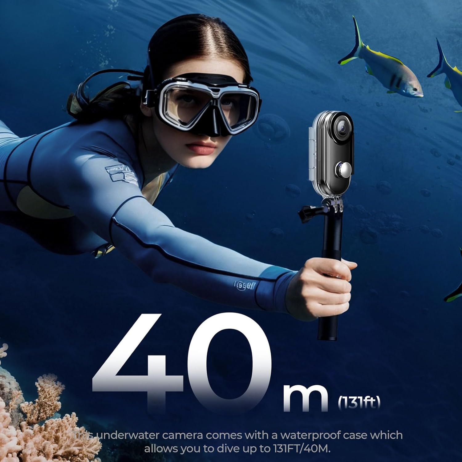 4k Action Camera,Mini Vlogging Camera,Small Body Camera with IPX7 Waterproof,Underwater Camcorder,Hands-Free POV Recording, Helmet Cam for Cycling, Motorcycle(32G Card)
