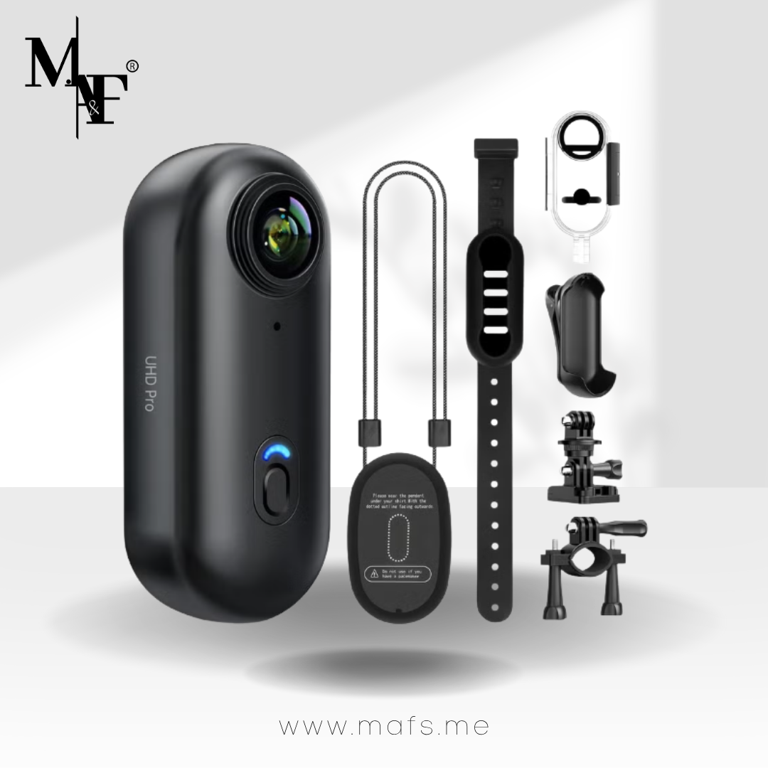 M.A&F's 4k Action Camera,Mini Vlogging Camera,Small Body Camera with IPX7 Waterproof,Underwater Camcorder,Hands-Free POV Recording, Helmet Cam for Cycling, Motorcycle(32G Card)