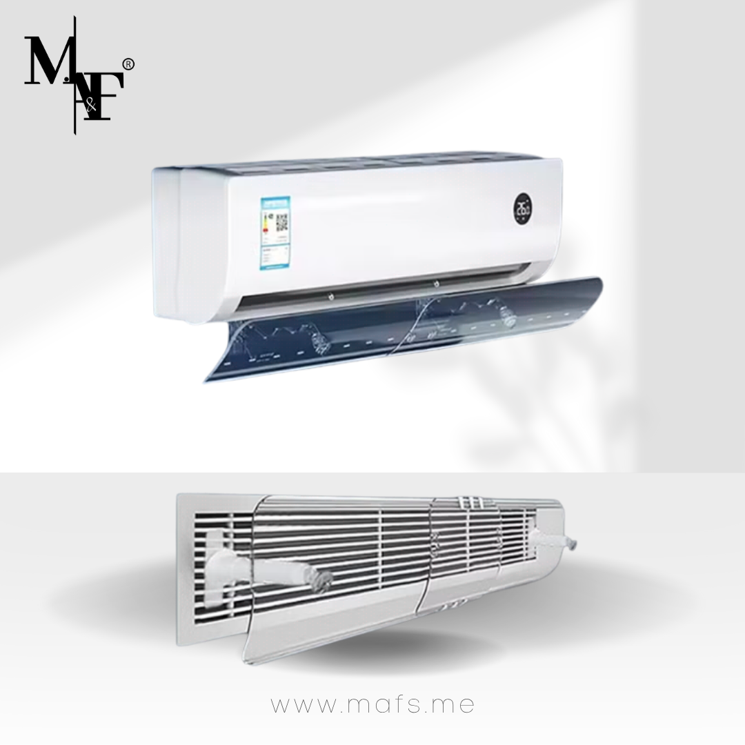 M.A&F's Split AC Deflector Central, AC Vent Deflector Adjustable Windshield 56-102.5 CM Central AC Air Flow Deflector, Universal All AC Split Air Conditioner Deflector, Registers, Grills