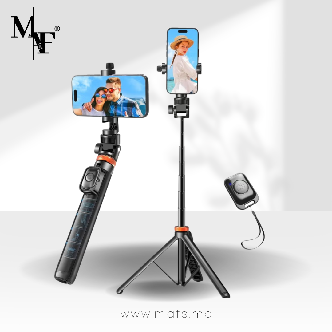 M.A&F's 62 inch" Phone Tripod, Tripod for iPhone & Selfie Stick Tripod with Remote, Extendable Phone Tripod Stand & Travel Tripod, Solidest Cell Phone Tripod Compatible with iPhone/Android
