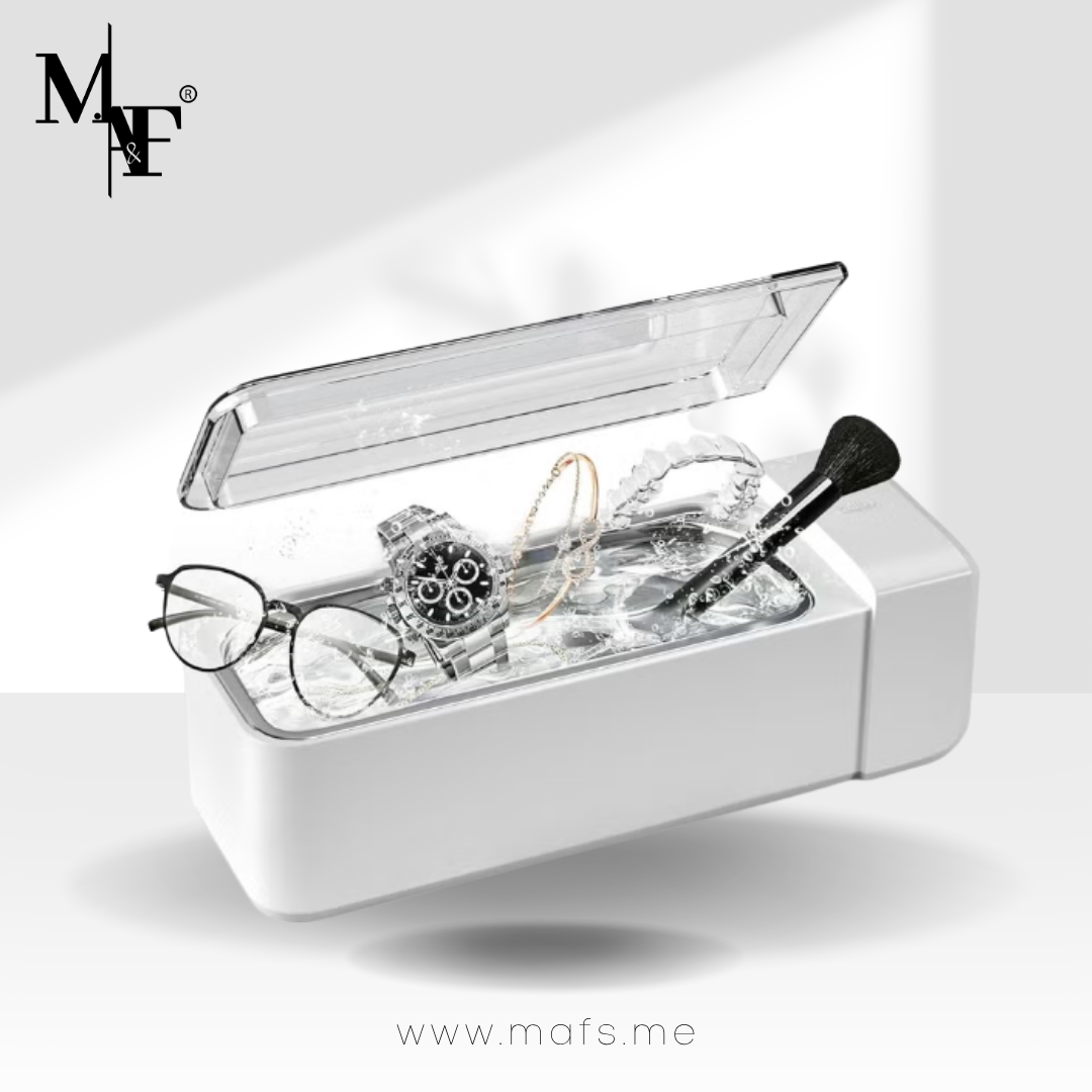 M.A&F's Ultrasonic Jewelry Cleaner, 40W 22oz (640ml) 48KHz Portable Professional Ultrasonic Cleaner for Eyeglass, Watches, Dentures, Ring, Blade Razor